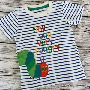 The Very Hungry Caterpillar Embroidered T-Shirt Strawberry Picking Birthday Tee